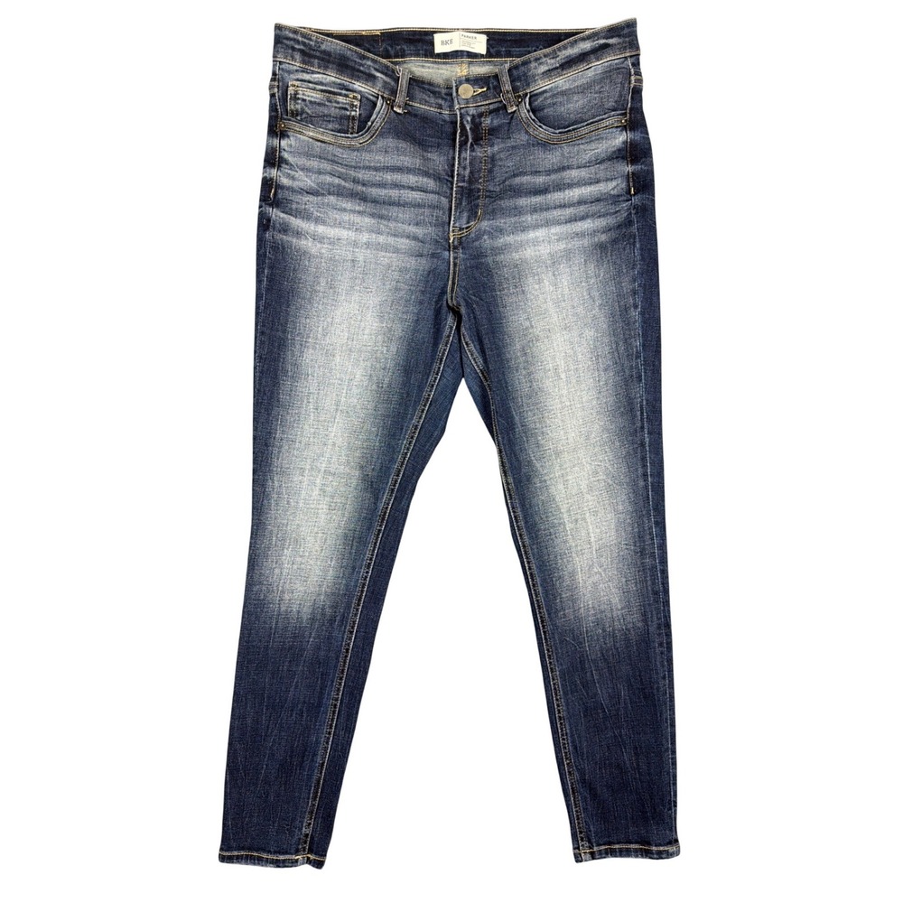 BKE Women's Skinny Jeans - Blue Faded Wash